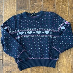Vintage 80s/90s heart sweater 💜